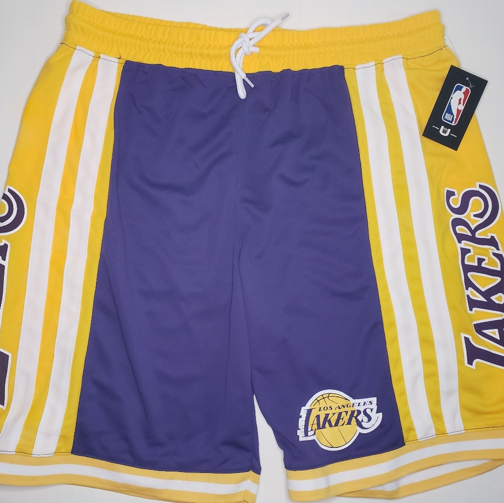 NBA Licensed LA Lakers Basketball Shorts Mens XL